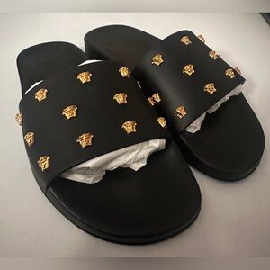 Versace Slides 
NEVER WORN 
Authintication card included